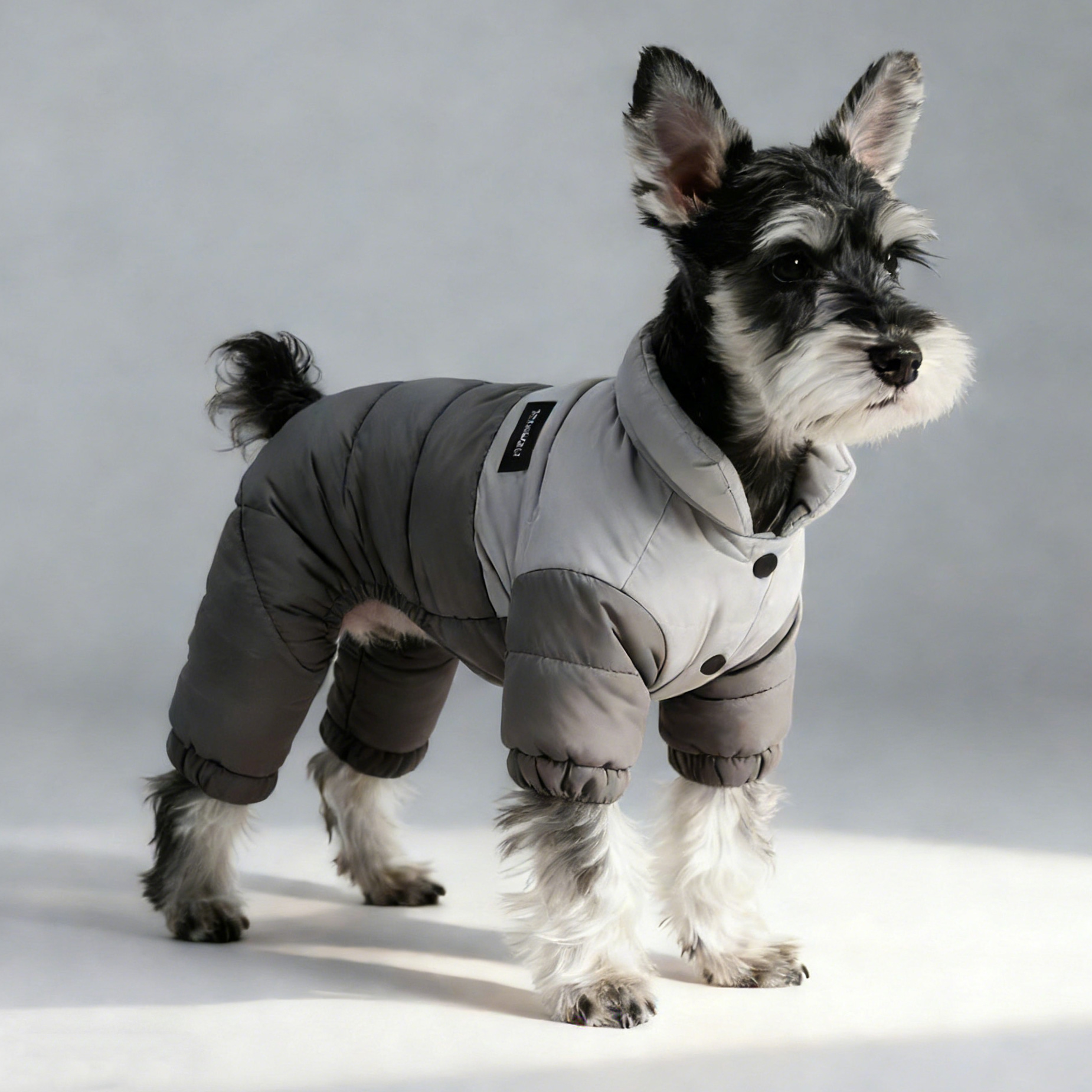 雪瑞纳衣服秋冬款保暖棉服带牵引扣比熊泰迪四脚衣冬季狗狗衣服