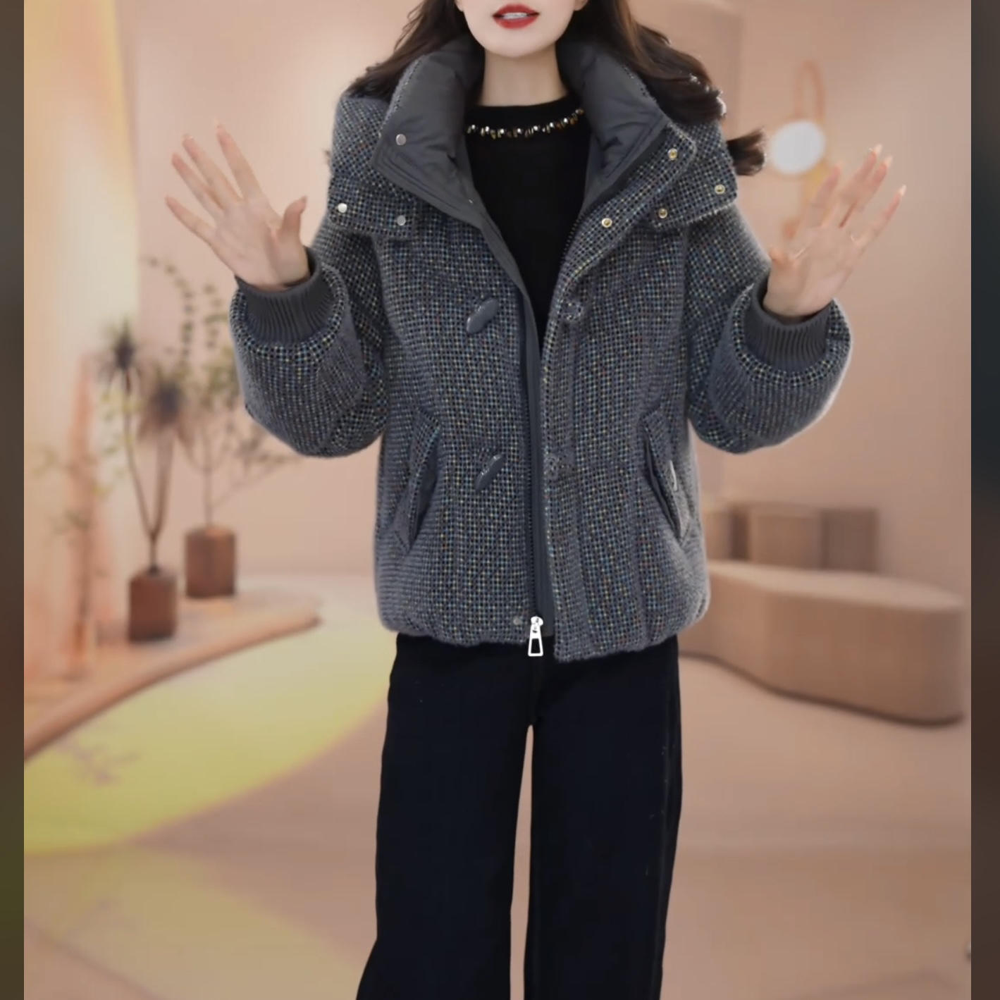 【羽绒服】2025年冬季新款轻奢时尚气质百搭保暖加厚短款休闲羽绒服