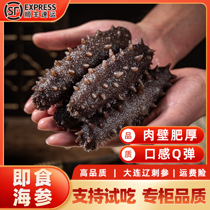 【破价福利】8-10头口感Q弹即食海参大连辽刺参500g儿童营养送礼