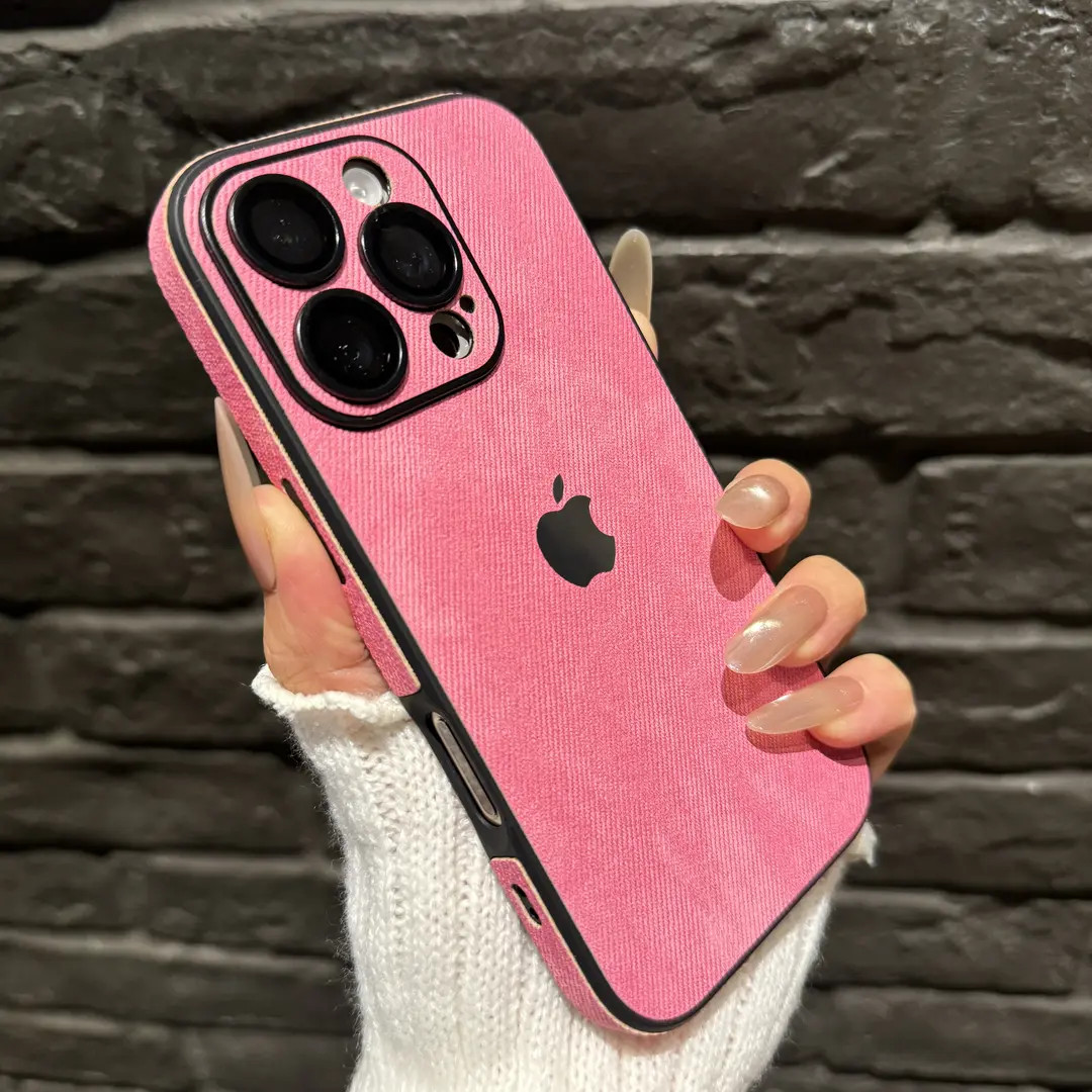 高级感牛仔布适用苹果16promax手机壳iPhone15新款14奢华13镜头膜