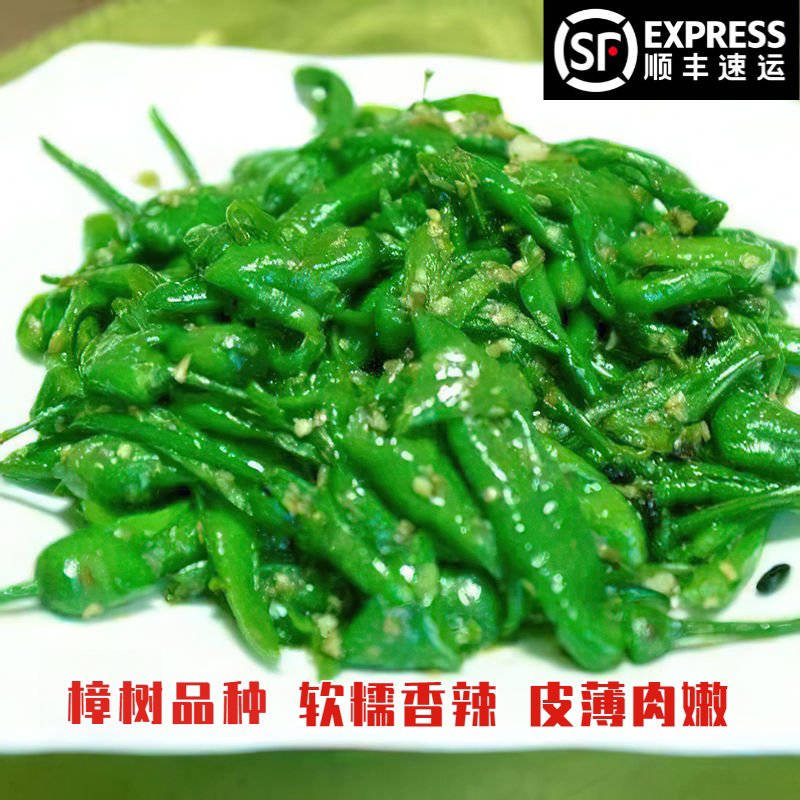 【顺丰包邮】正宗樟树品种辣椒新鲜采摘湖南品种农家直发虎皮辣椒
