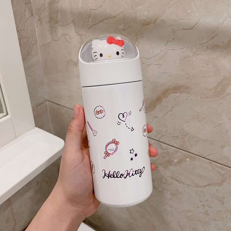 X&W/艾可思helloKitty正品时尚简约高颜值杯子儿童上学专用保温杯