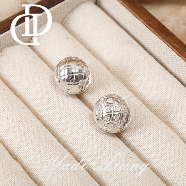 925银耳饰 梁雅帝专属新品【那不勒斯女王球】设计款时尚纯银耳饰