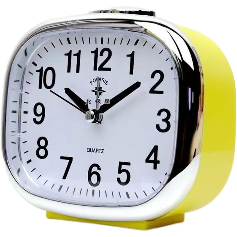 2025新款闹钟老人专用静音双音乐北极星学生台闹铃床头夜灯贪睡大