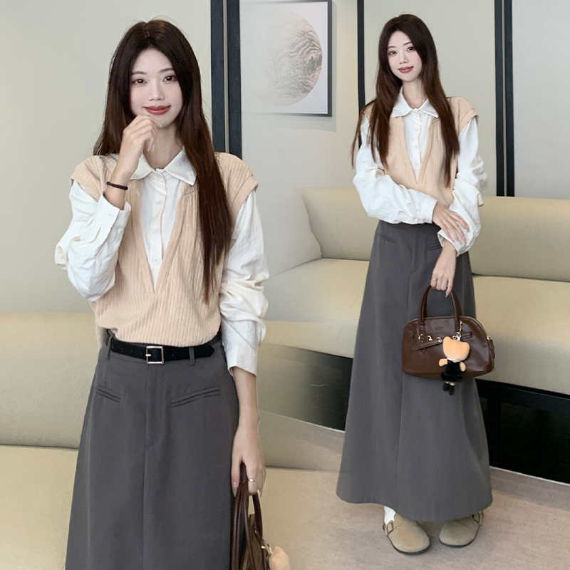 新款时尚洋气半身裙女装百搭小众炸街高级感气质秋冬服装拍照必备