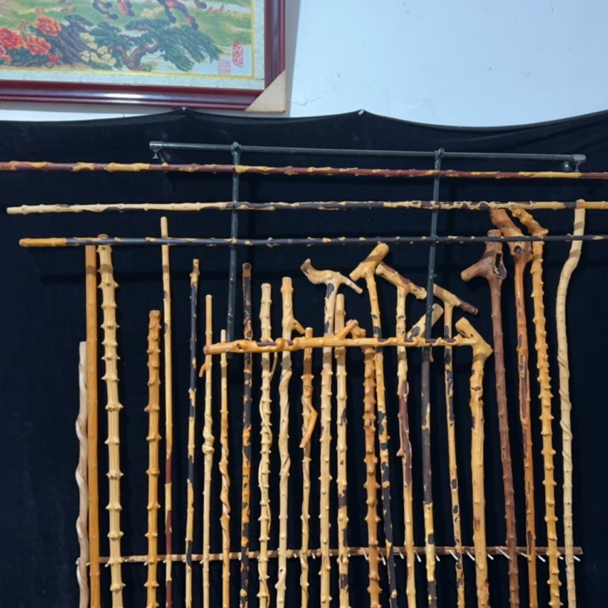 多功能对节木登山杖手杖拐棍对节木疤棍可作拐杖武术棍健身棍