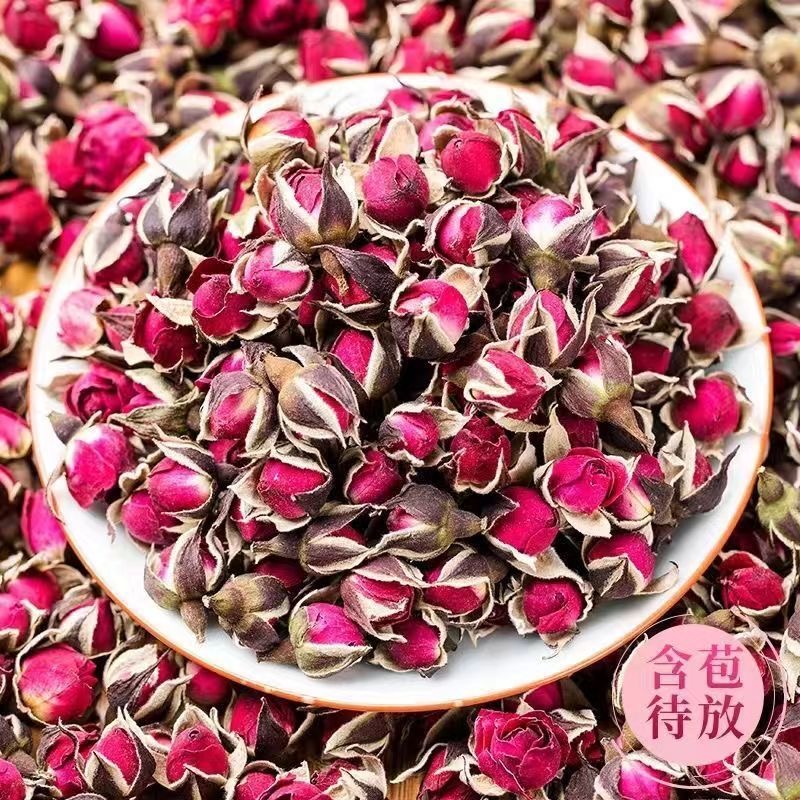【抢云南金边玫瑰花】茶叶新花泡水喝的花草茶无硫熏红玫瑰花干泡茶