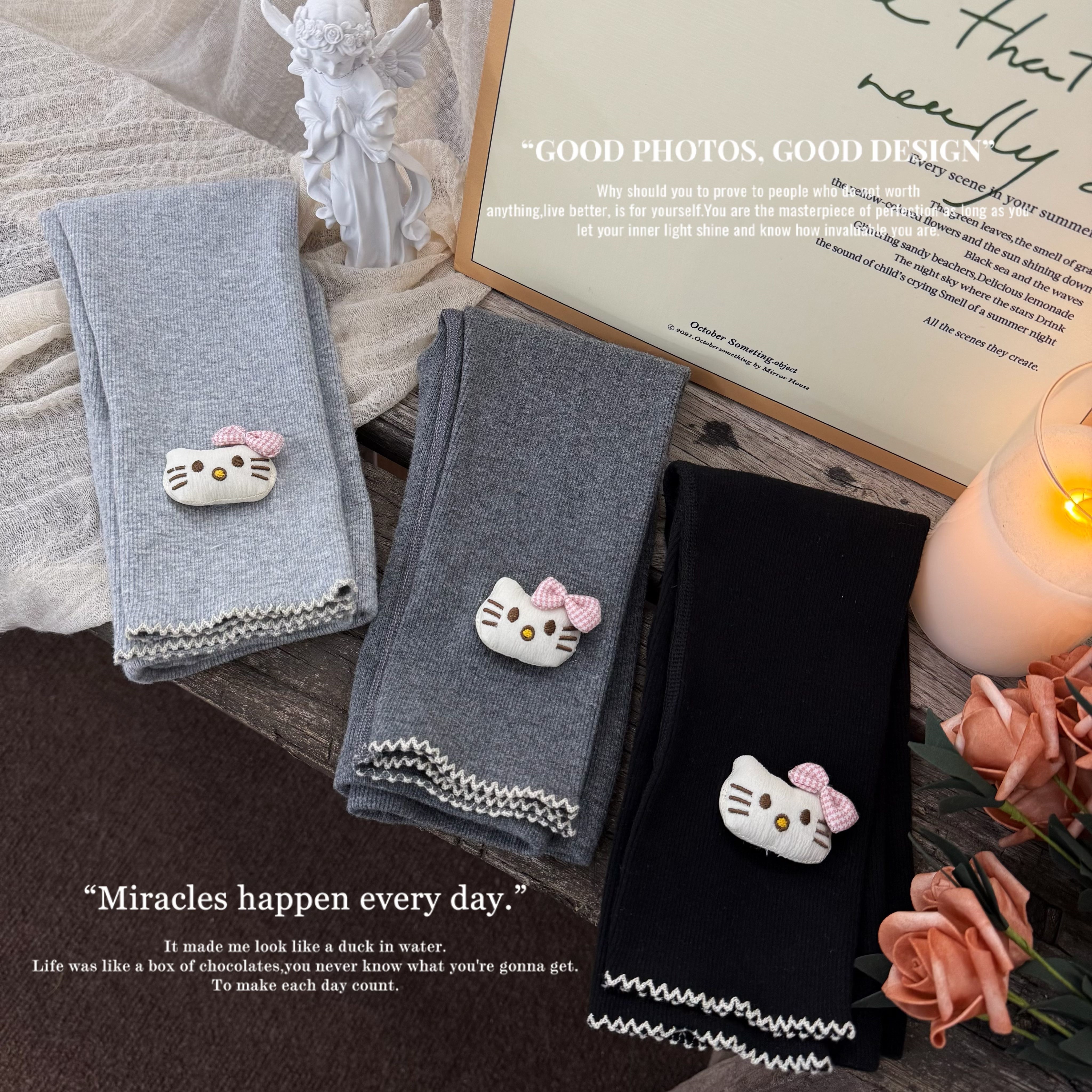 女童秋季打底裤儿童新款甜美无骨外穿裤子女宝宝可爱弹力修身长裤