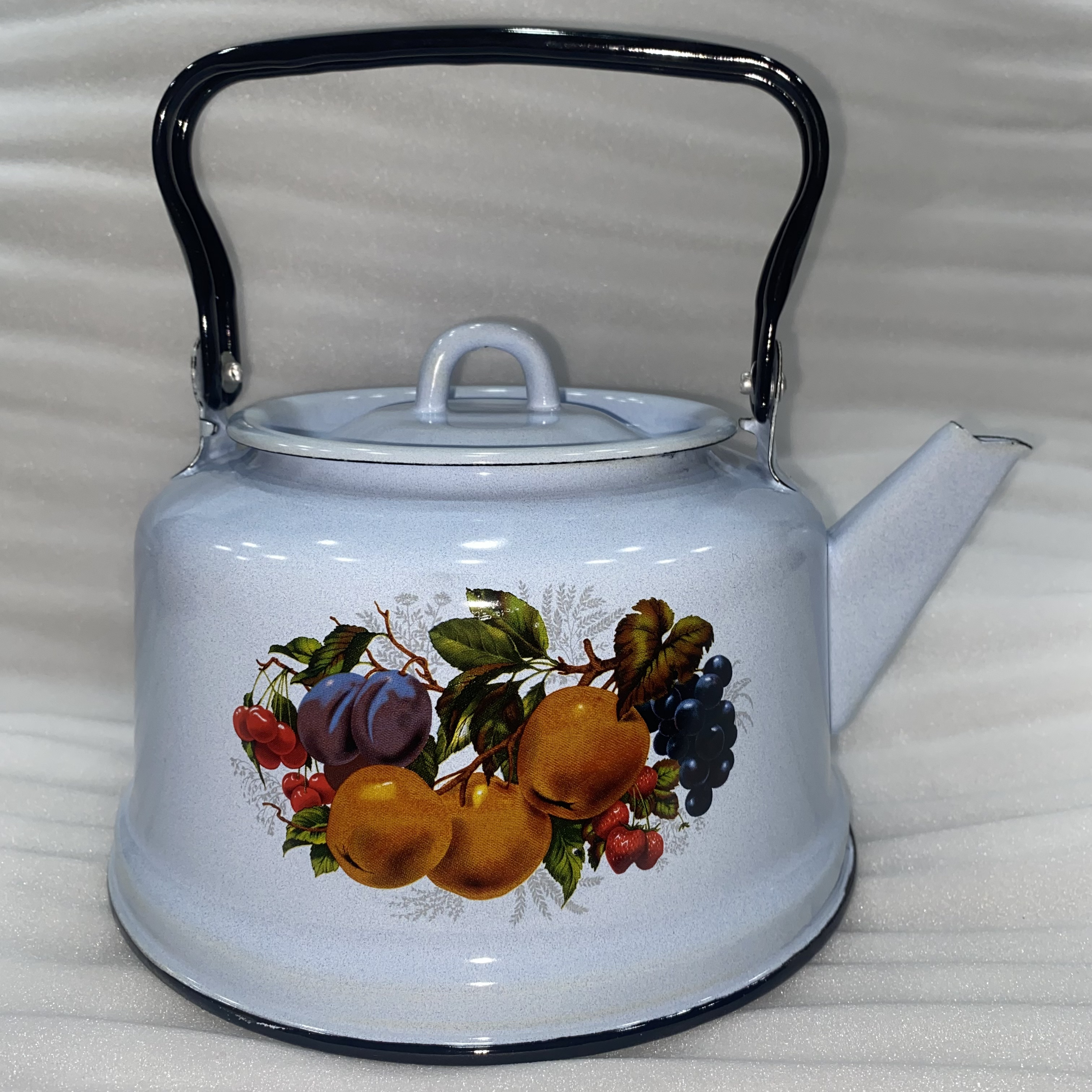 俄罗斯原装进口正品搪瓷茶壶3.5升大容量经典款式新婚家用加厚款