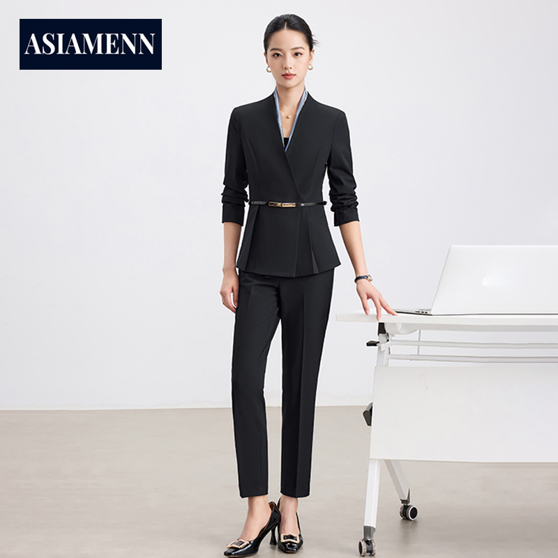 御姐高级感西装套装女2025新款商务通勤正装干练气质工作服小个子