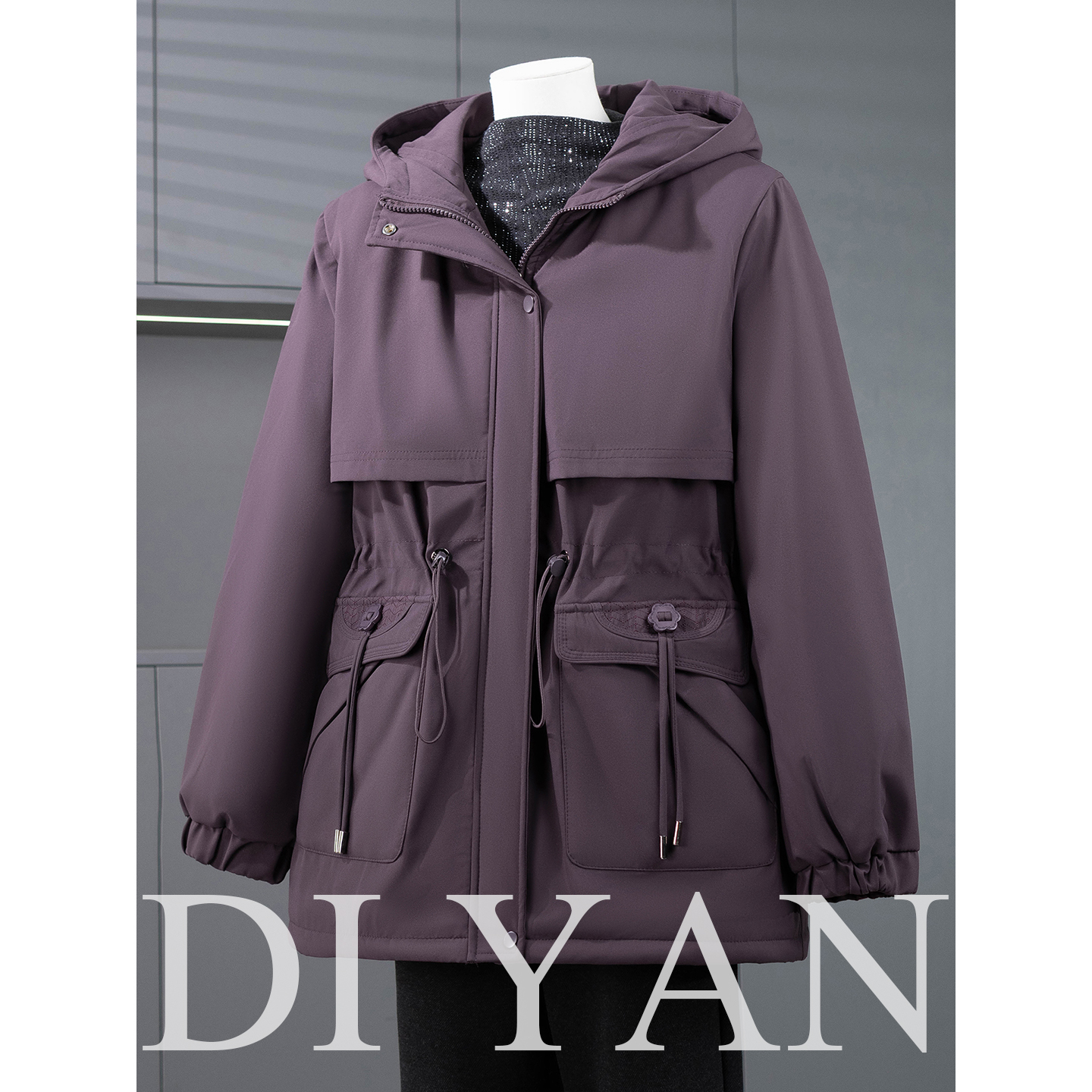 中老年女士派克服女2025新款冬装时尚妈妈秋冬季棉衣外套加厚洋气