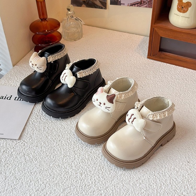 (主播推荐)女童短靴2025秋季新款儿童马丁靴小女孩洋气软底靴7608