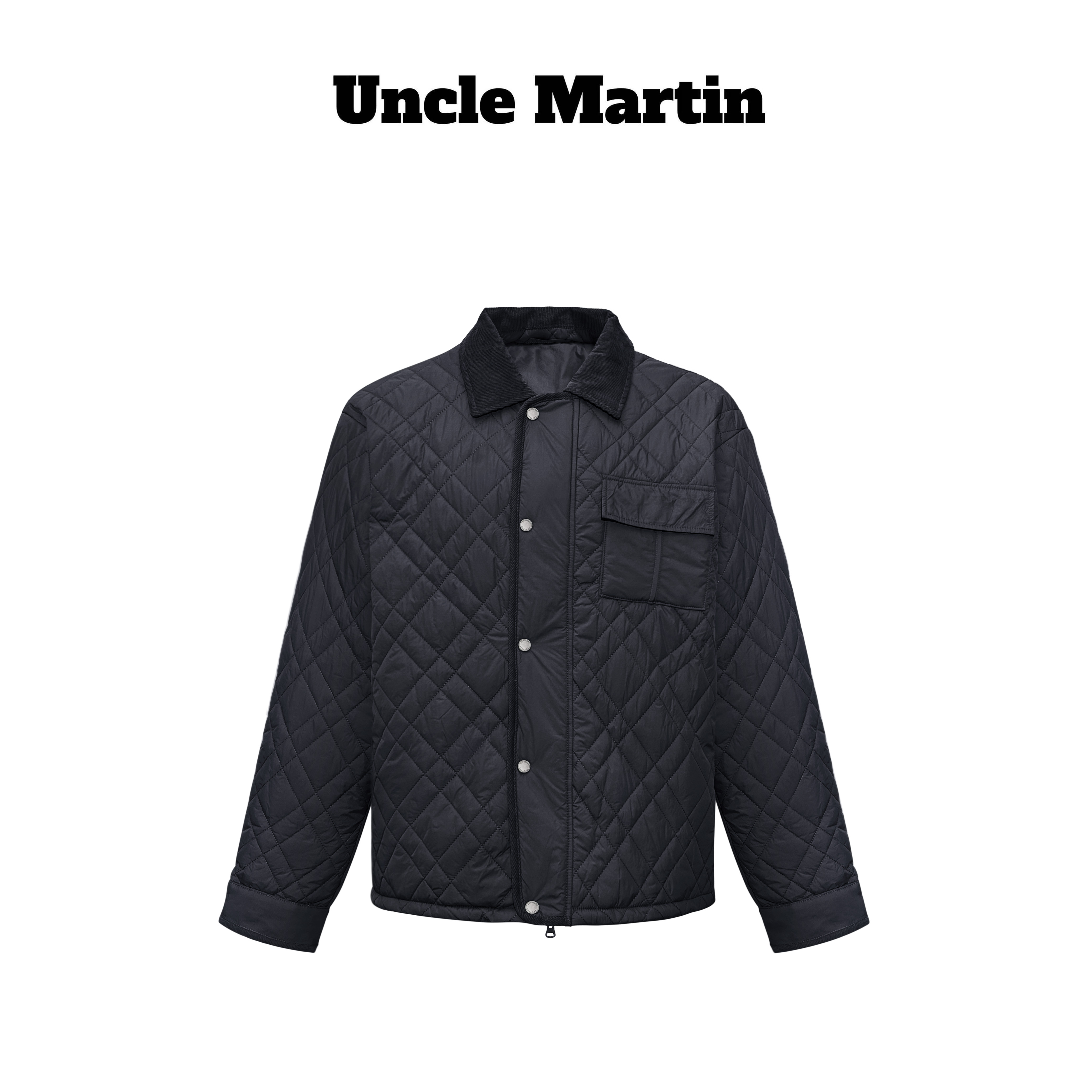 马丁叔叔 25AW秋冬翻领羽绒服外套高级设计感 695