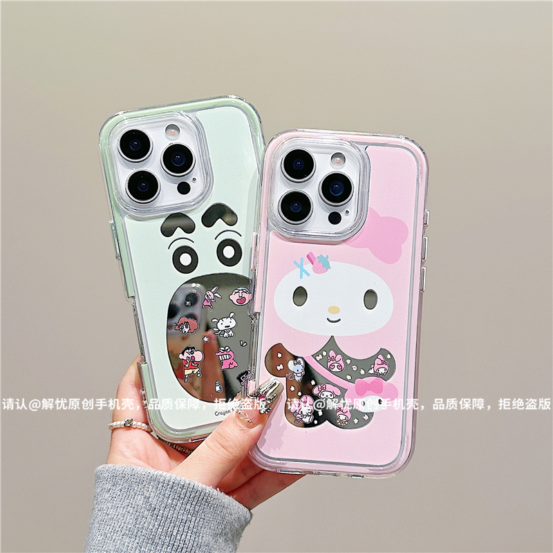 炫彩镜面适用苹果17/iPhone/华为荣耀/OPPO/小米手机壳pura70爆款