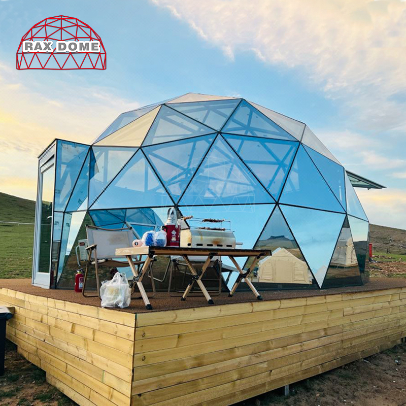 全景创意保暖隔热可安装的网红星空房玻璃帐篷用于酒店民宿