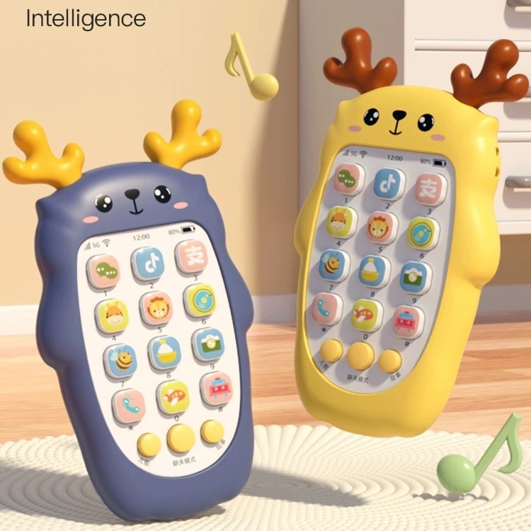 儿童玩具手机0-1岁婴儿可啃咬益智早教宝宝多功能音乐电话男女孩