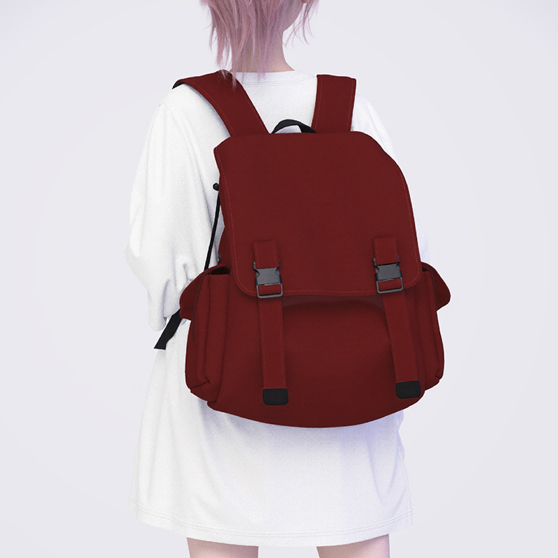 YONAIGA+原创ins大容量学院风帆布男百搭旅行背包学生双肩包包女