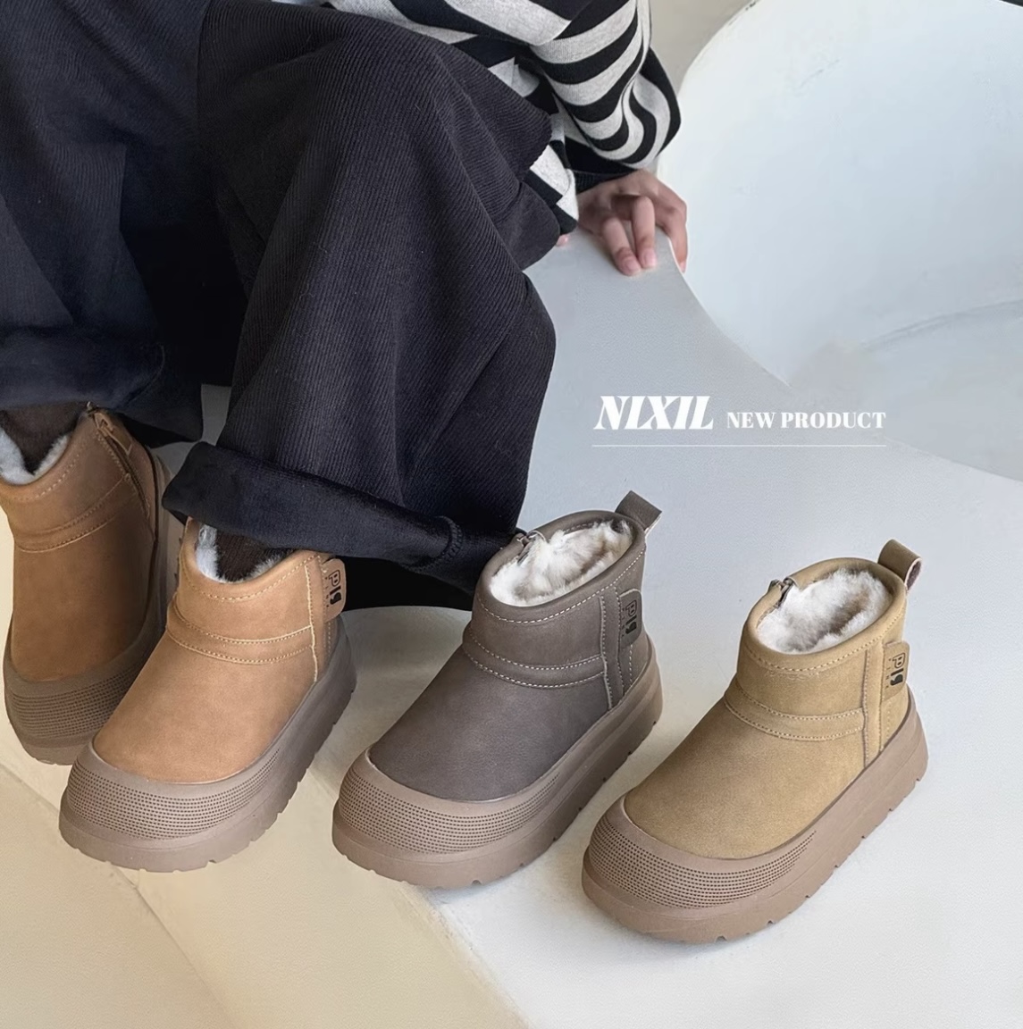 阿童木女童棉靴儿童雪地靴2025冬季新款女童加绒保暖棉鞋男童棉靴