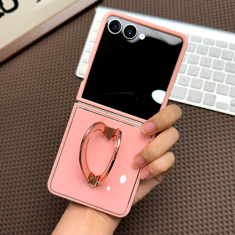 适用三星galaxyZFlip7手机壳新款折叠屏爱心支架保护套创意女防摔