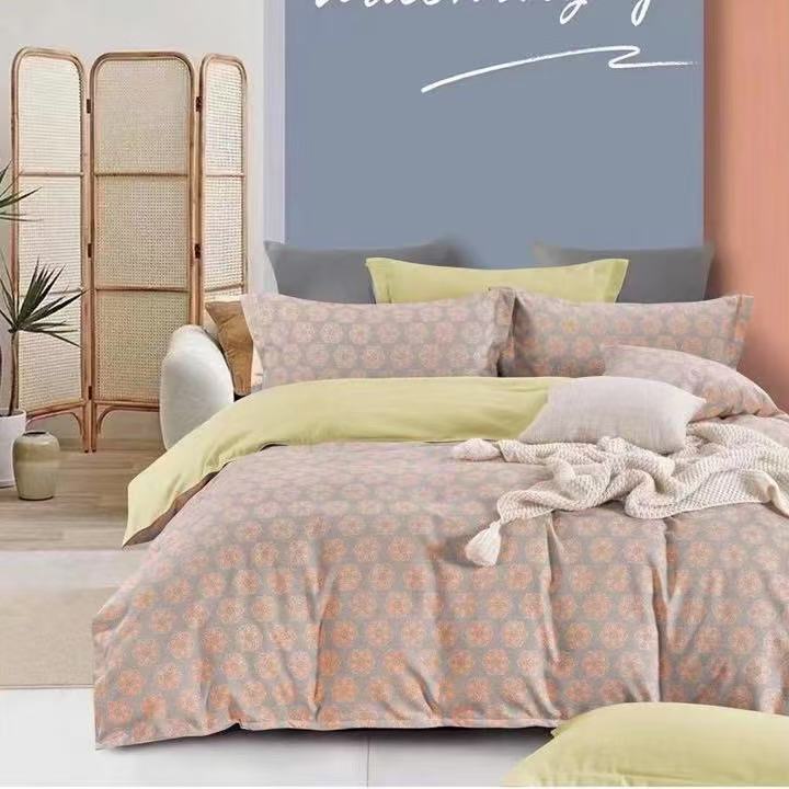 （二）亲肤单面款透气简约风印花床单床上用品轻奢简约斜纹