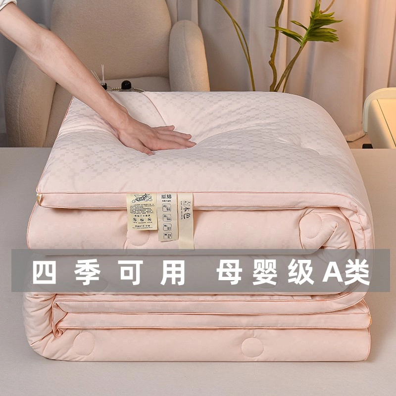 水星家纺适用母婴全棉大豆纤维被芯春秋被棉被空调被夏被加厚冬被