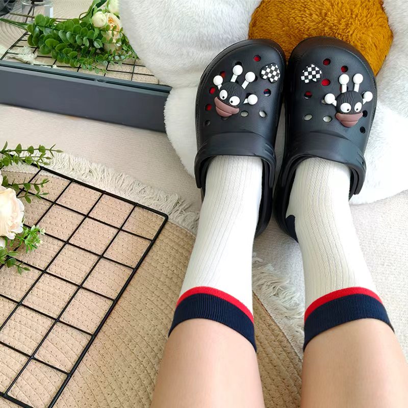 品牌清仓款洞洞鞋适配鞋花diy配饰ins同款可拆卸链条配件套装