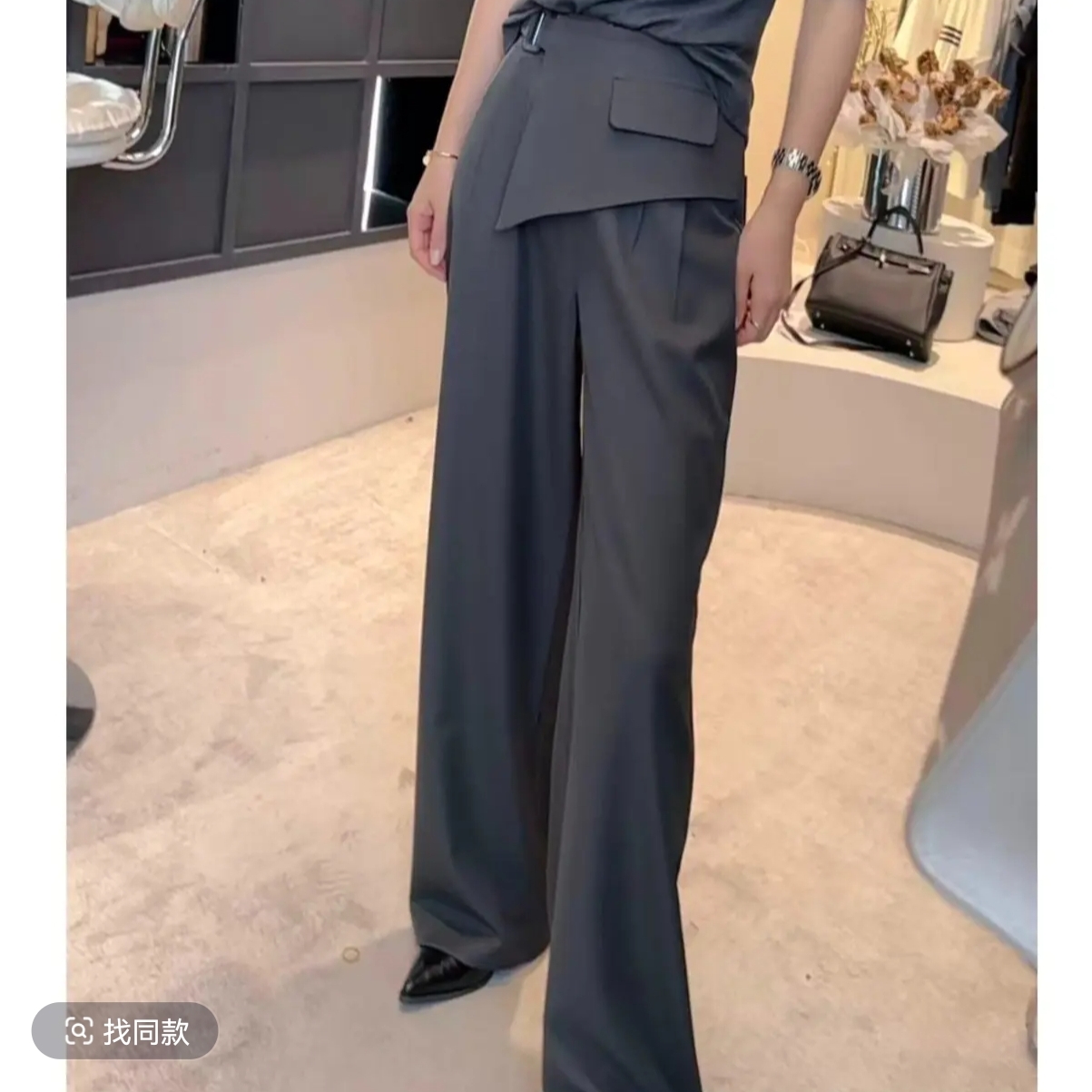 《姚家优麦汇》K6695早秋款设计感西装裤时尚休闲洋气百搭裤女