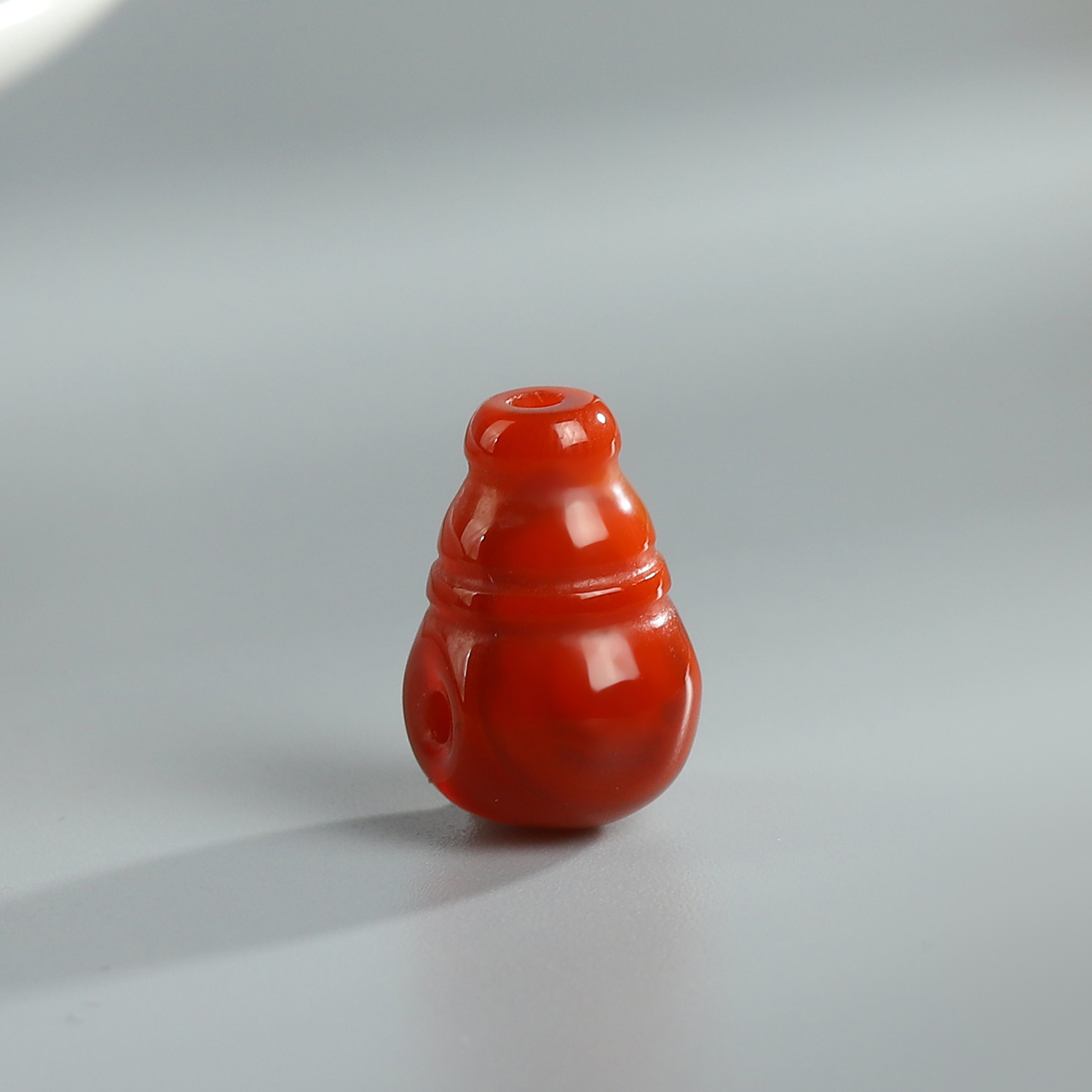 精品爆款红色一体三通佛头菩提手串项链百搭经典diy隔珠配饰配件