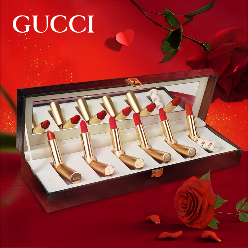 【圣诞礼物】古驰绒雾唇膏哑光口红505持久显白送女友老婆礼盒套装