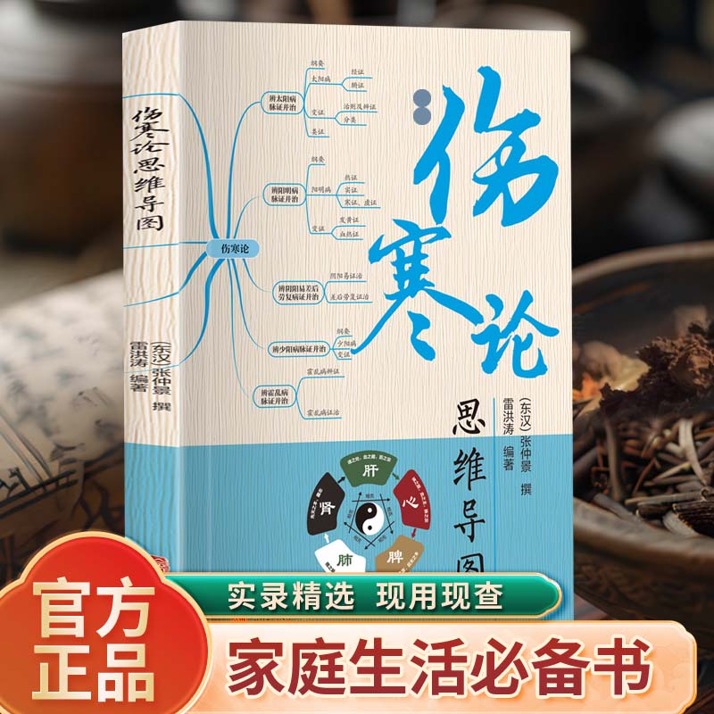 伤寒论思维导图正版原著伤寒杂病论白话文全解 中医养生书籍大全