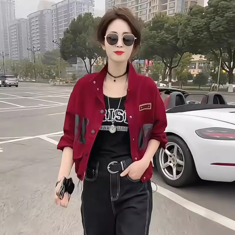 时尚休闲短外套洋气2025春季新款小个子气质短款宽松百搭夹克上衣