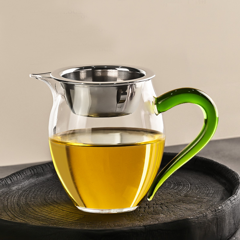 高档家用大容量公道杯耐热玻璃功夫茶具茶海分茶器茶漏茶道用具