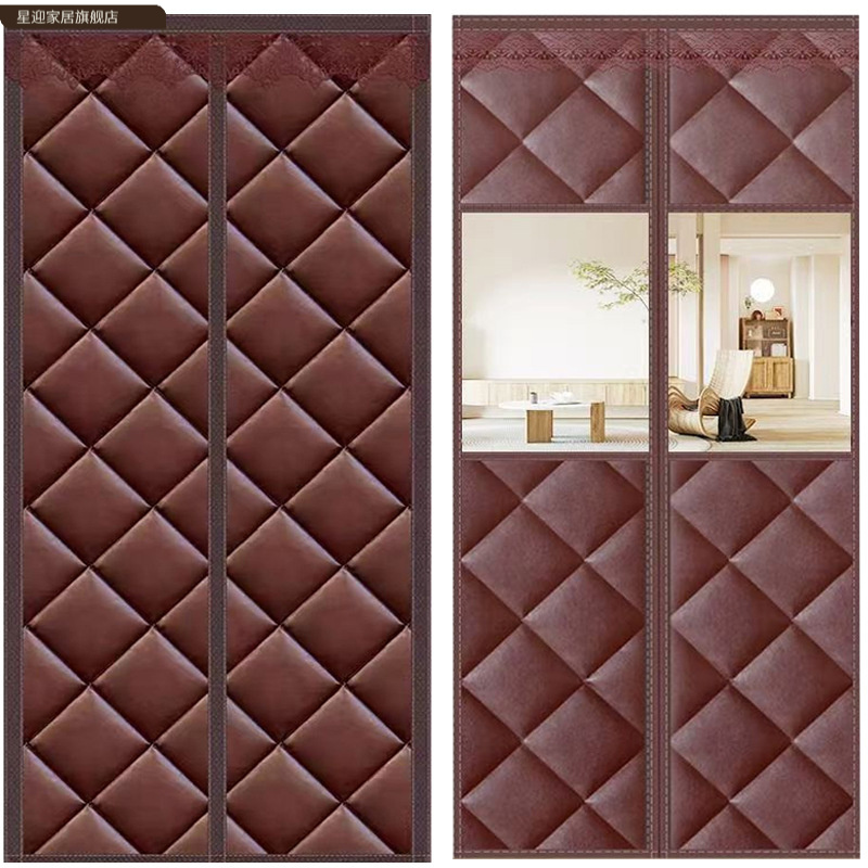 门帘加厚防风棉门帘冬季保暖家用空调保温挡风磁吸免打孔隔断帘子