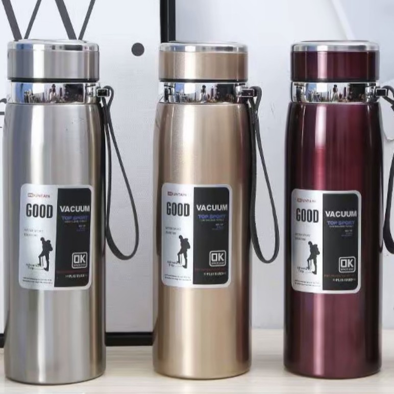 【宠粉价】大容量手提式吊带壶保温杯车载家用便携户外运动保冷保热