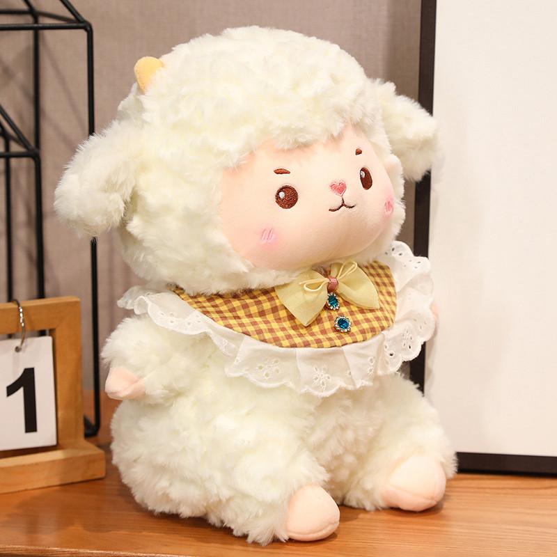 可爱云朵小羊公仔毛绒玩具小绵羊玩偶睡觉抱枕布娃娃女孩生日礼物