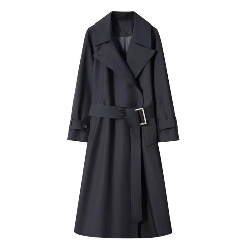 秋季新款高级感显瘦女装外套时尚气质抗皱中长款百搭网红风衣女