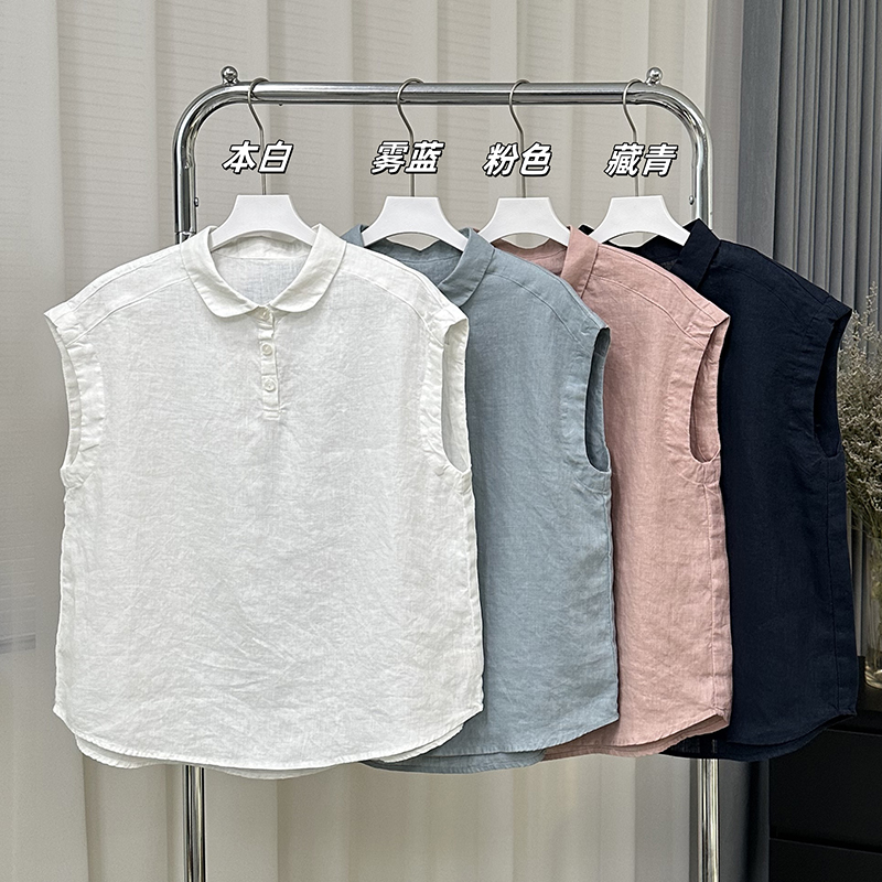 法式气质通勤洋气纯色翻领短袖衬衫女2025夏季新款宽松显瘦上衣潮