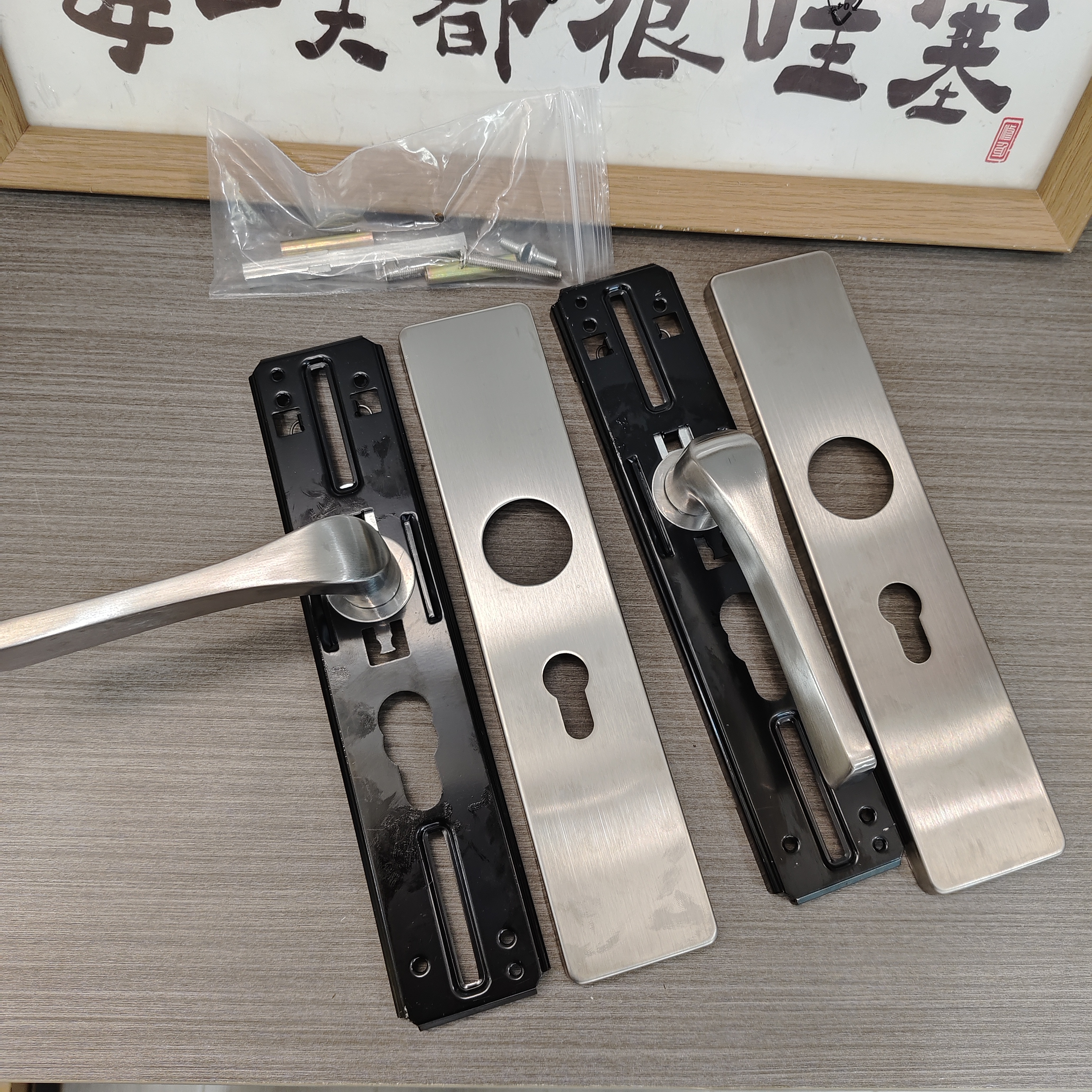 (拍一发十）806不锈钢双拉簧可调孔距室内门拉手外观精致拉丝工艺