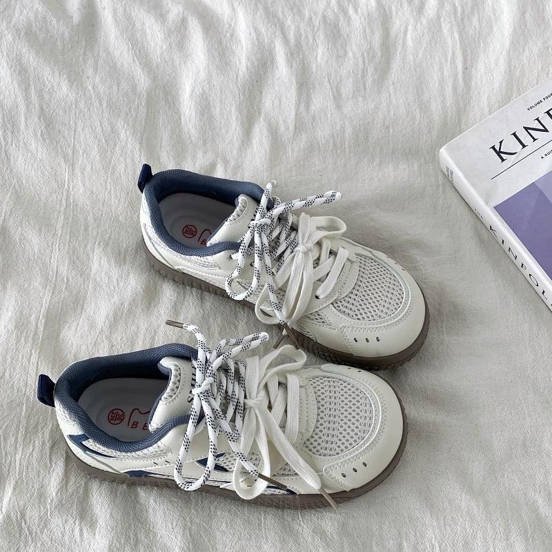 【FBZN官方正品】百搭小众板鞋女款2025新款夏季ins潮鞋子网面德