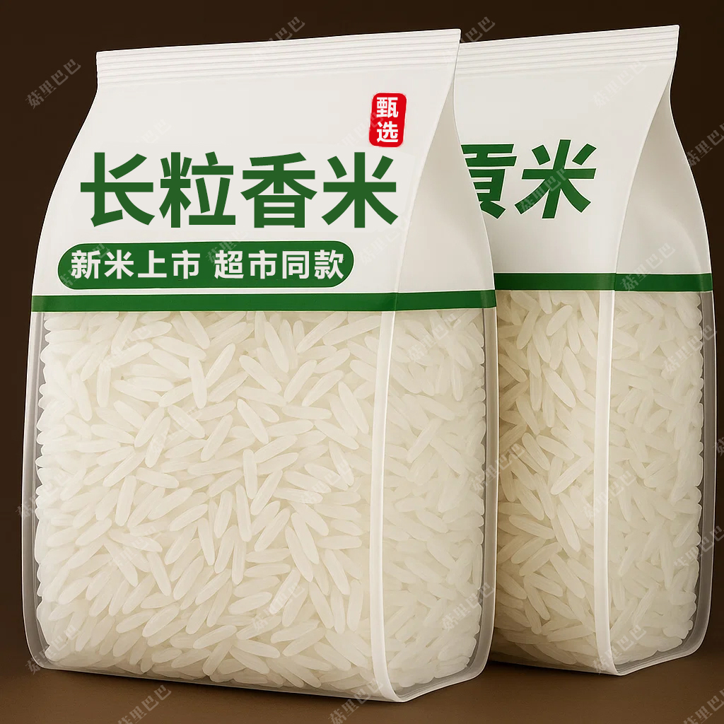 长粒大米香米10斤新米籼米猫牙米丝苗米煲仔饭大米软糯现磨现发