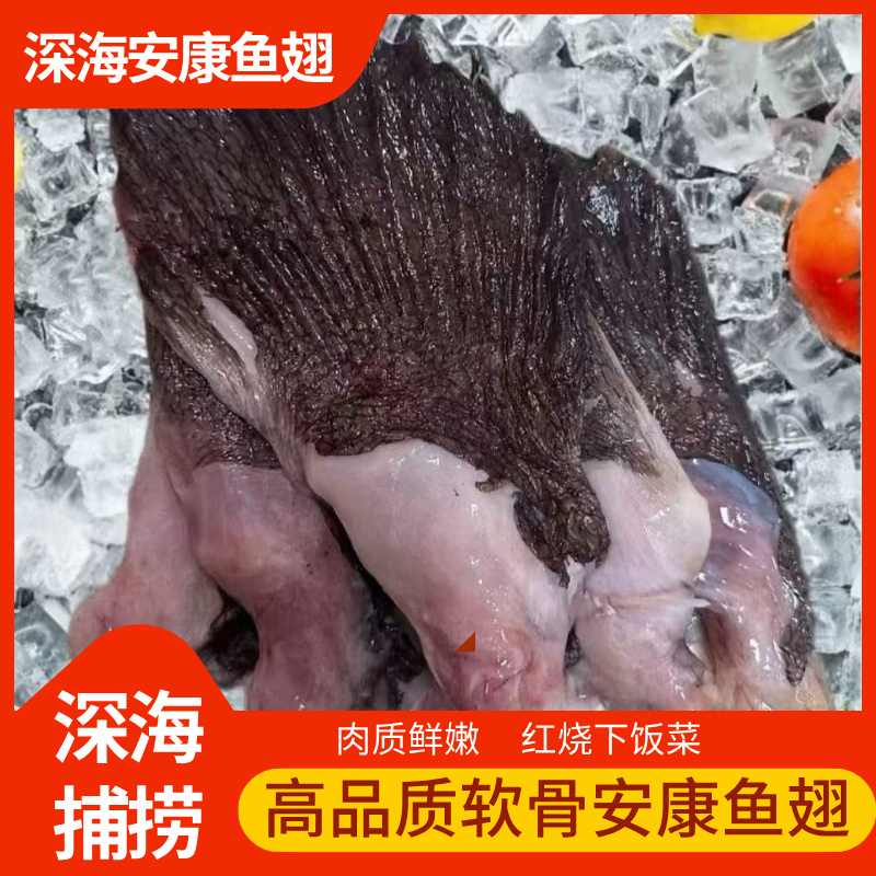 深海安康鱼翅 新鲜现切 海鱼翅 肉质鲜嫩 下饭菜2斤/包