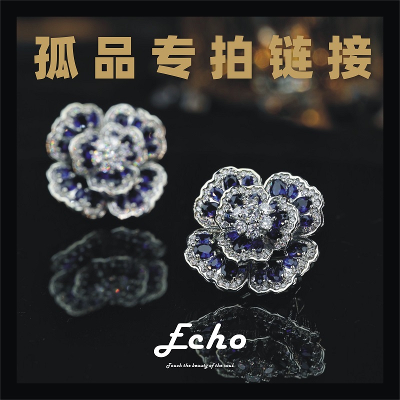 铜合金耳饰 ECHO耳钉休闲通勤耳饰小众简约百搭女士耳环甜美精致