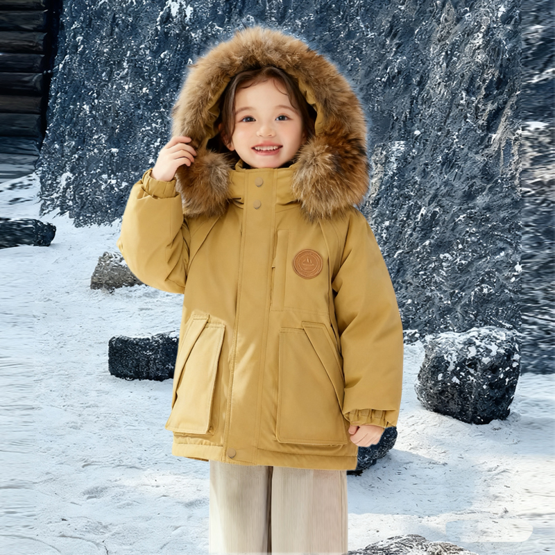 女童棉服冬季派克服外套加绒加厚2025新款儿童冬装女宝宝洋气棉衣