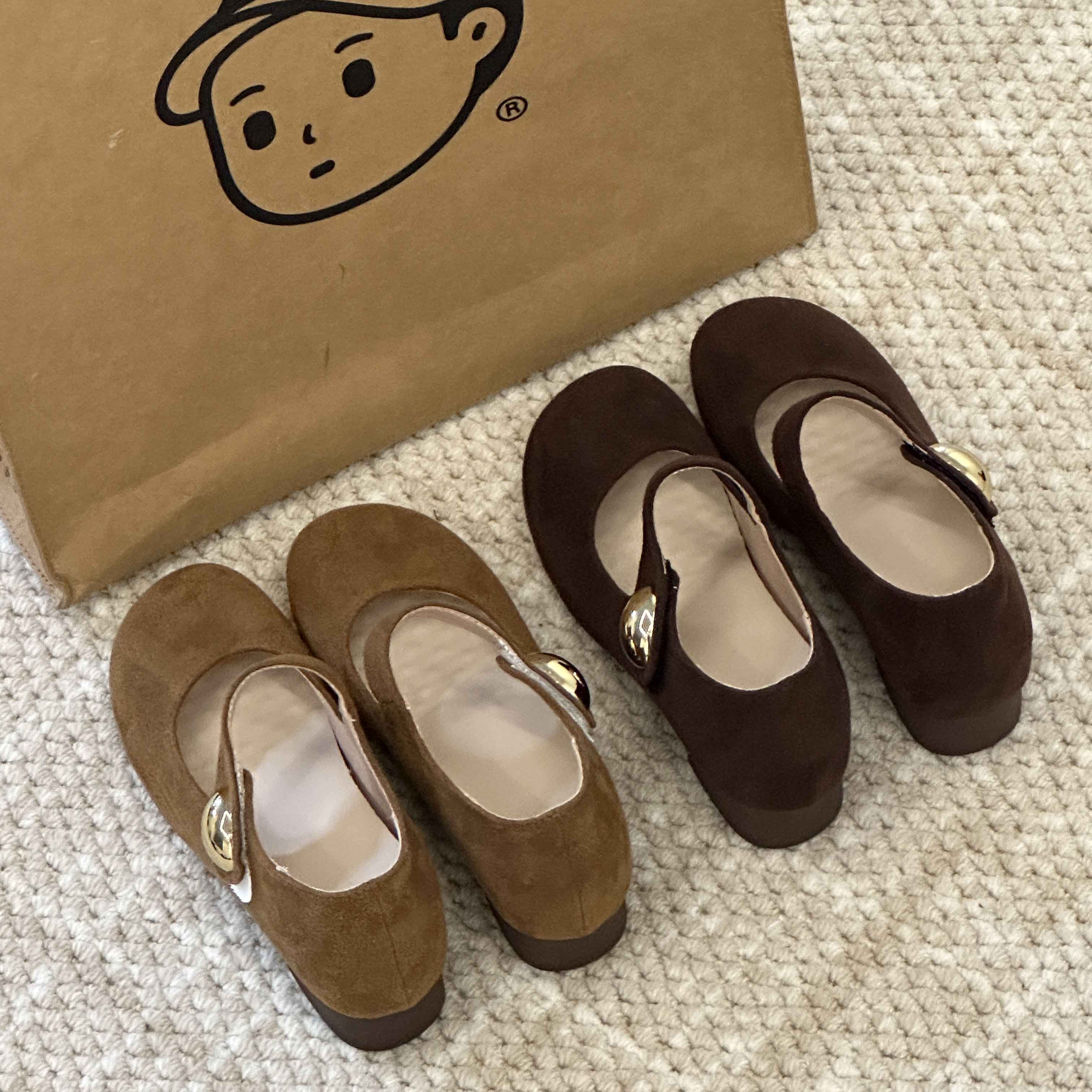 晚睡兰•内增高7cm小金豆勃肯鞋女通勤百搭秋冬新款复古软底玛丽珍