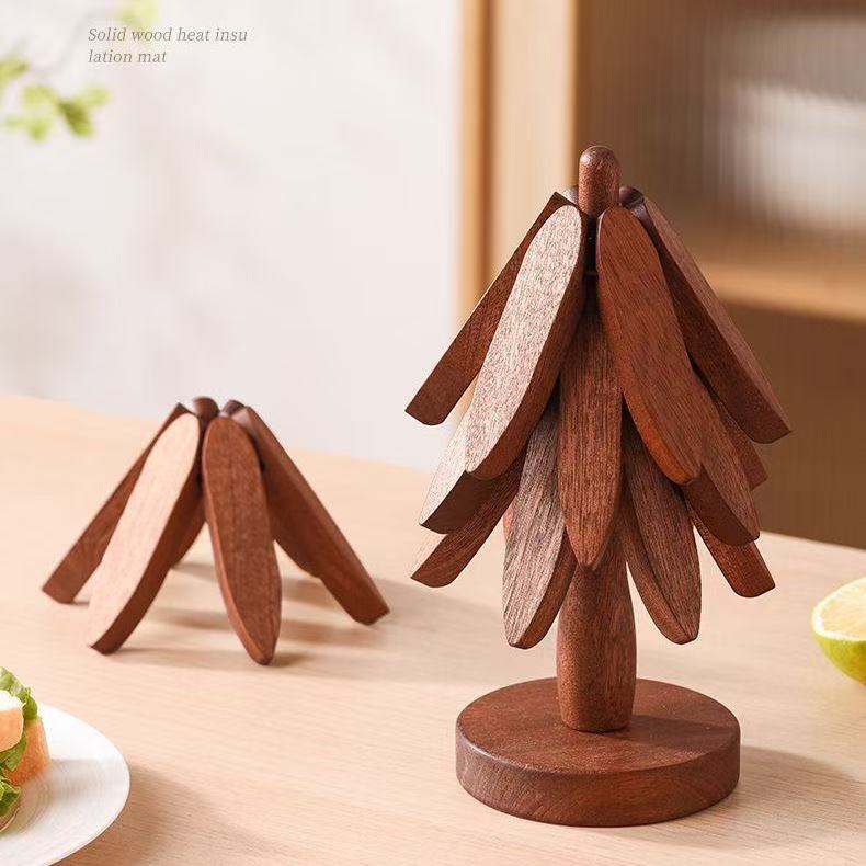 一棵树隔热垫小树林杯垫耐热家用餐桌垫菜垫桌面摆件家庭