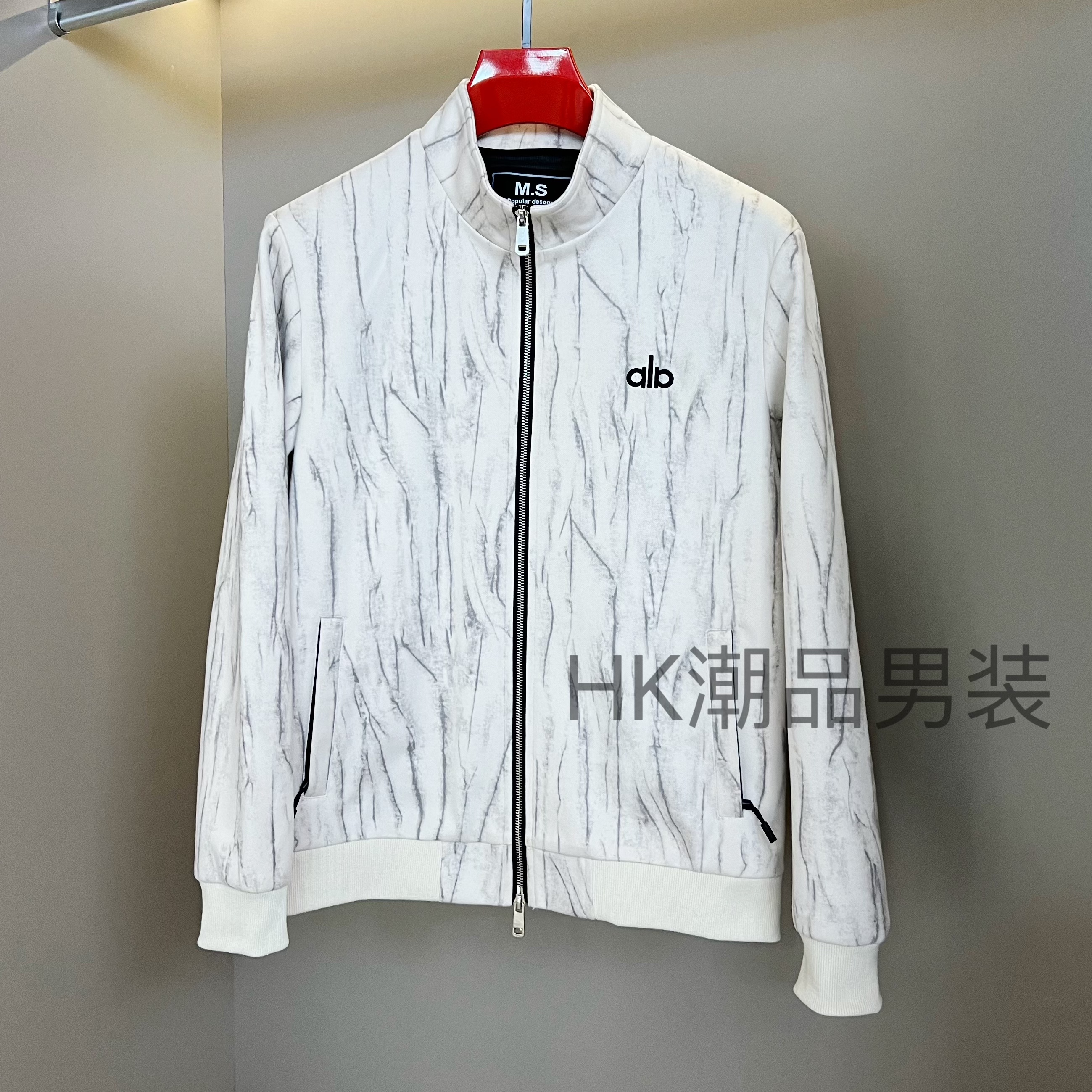 25男士秋款长袖夹克轻奢百搭休闲潮流时尚运动立领拉链开衫外套