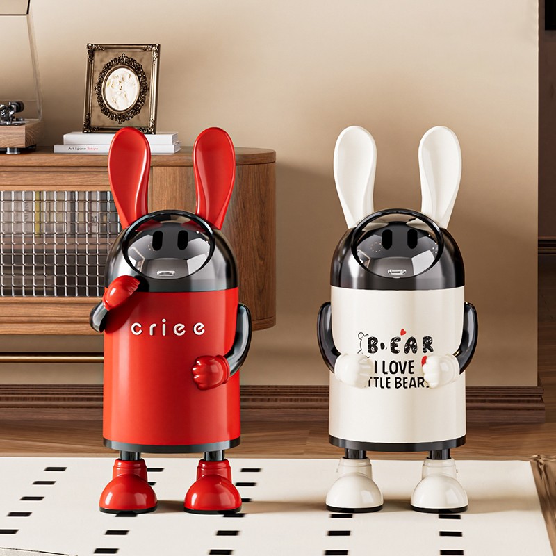 高颜值轻奢垃圾桶客厅卧室潮流翻盖垃圾筒多功能两用卫生间废纸篓