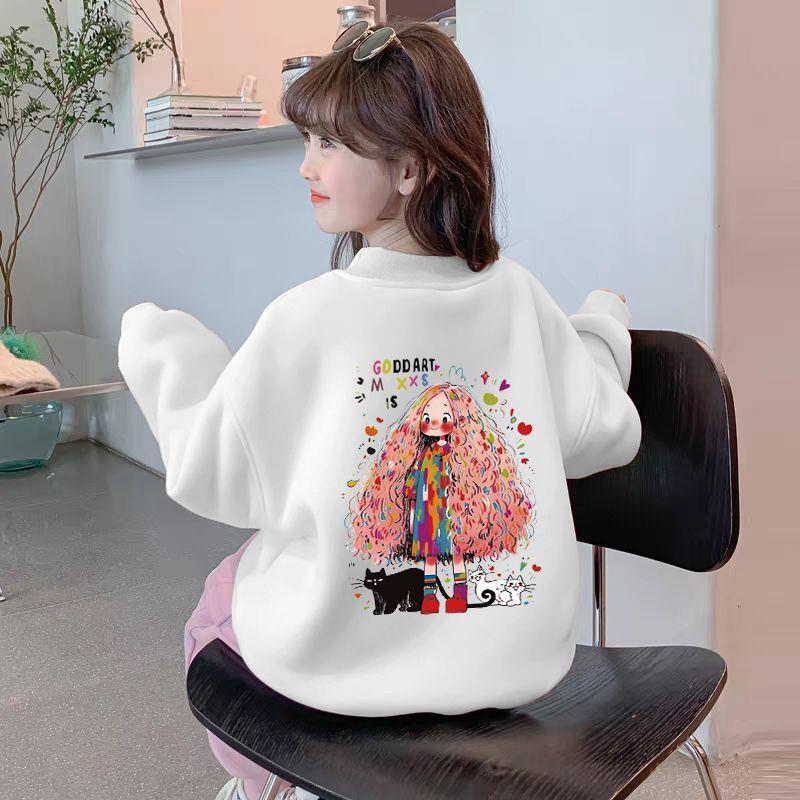 皮偌乔女童卫衣长袖秋冬装2025新款洋气中大童春秋上衣女孩儿童装