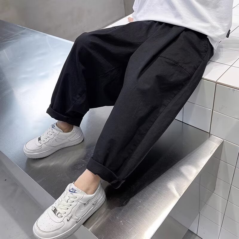 男童秋季裤子2025新款儿童休闲裤春秋款运动裤百搭哈伦西装裤薄款