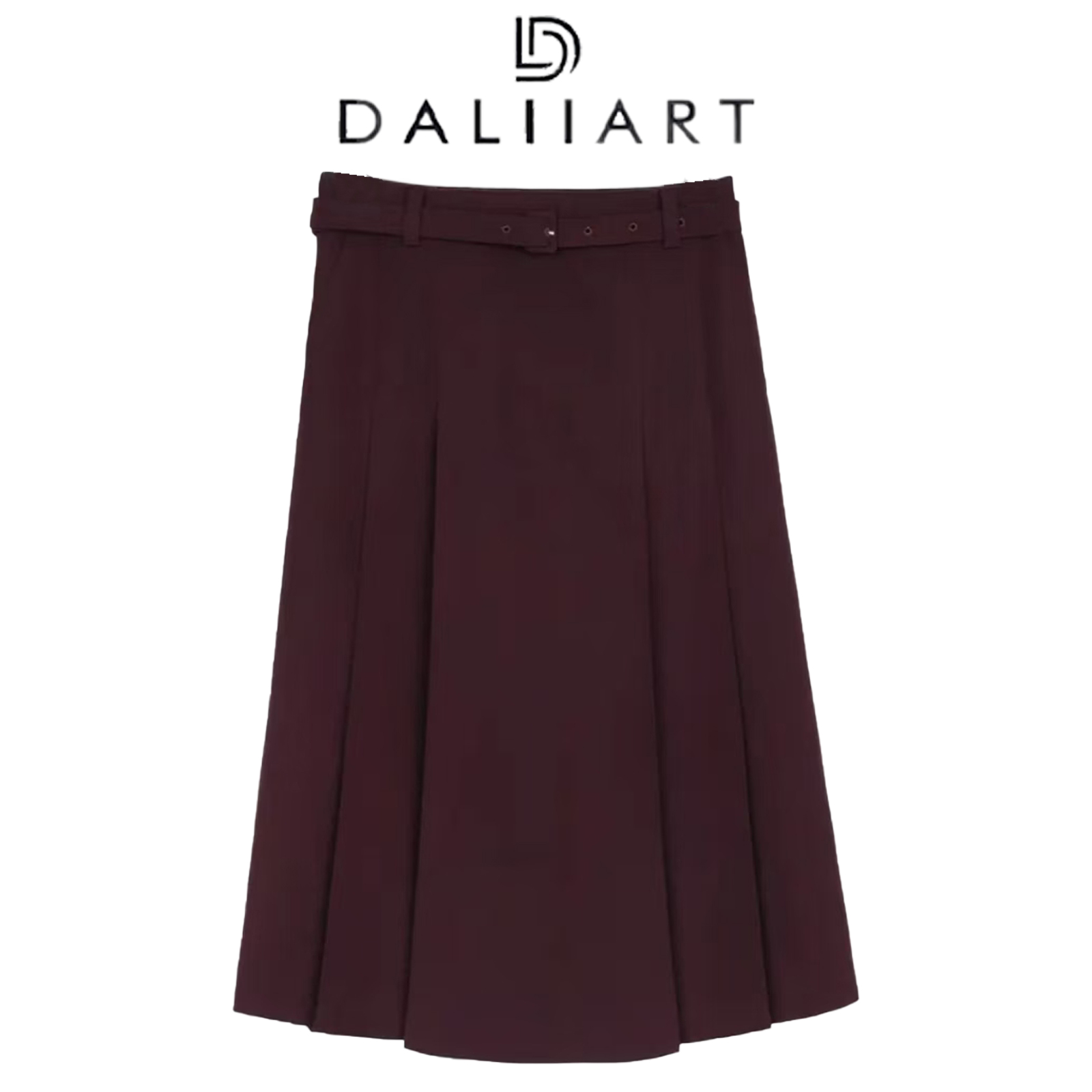 DALIART 亲家半裙 绵羊毛时尚百搭优雅秋冬百褶裙子DLQZ0729